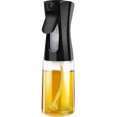 Ensemble d ustensiles de cuisine,Cuisine Cuisson Bouteille D\'huile en Spray Distributeur d\'huile d\'olive Baking Air - 300ml-Black