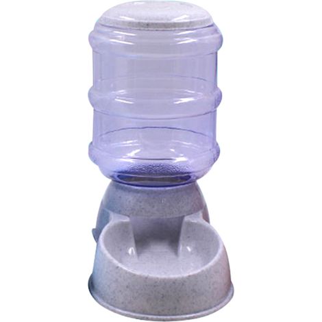 Dispensador automático de agua y comida, de gran capacidad (3,8 L), alimentado por gravedad, para gatos y perros.