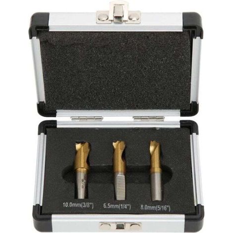 3Pcs Foret à Dépointer, 6.5mm/8mm/10mm Foret Coupeur de Soudage par Points Ensemble Fraises à Dépointer pour Enlever les Joi (1/2)