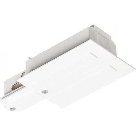 EUTRAC alimentazione per binario da incasso sinistra bianco  230V
