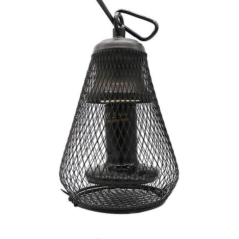Lampe chauffante 150W pour animalerie - Lampe céramique reptile - Parapluie anti-brûlure - Cage oiseau/chat/chien - A