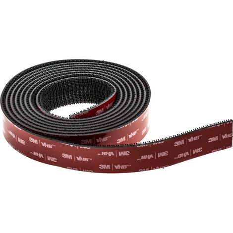 Ruban auto-agrippant 3M, 25mm x 2.5m, Noir ( Prix pour 1 )