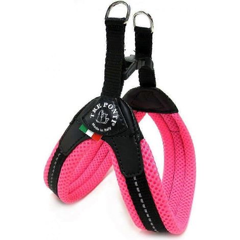 Harnais pour chien Easy Fit Mesh Fix Neon, taille 3,5, rose, convient à différentes races de chiens. (1/2)