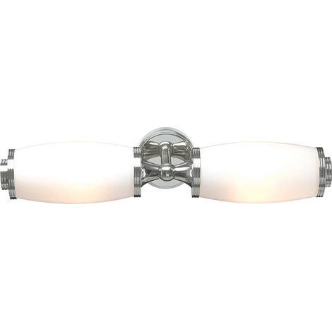 Elstead Eliot - 2 Licht Badezimmer Twin Wandleuchte Chrom poliert IP44, G9 (1/5)