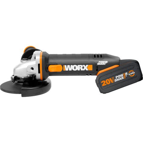 Mini-Akkuschleifer 125mm 20V 2Ah+4Ah WORX WX803