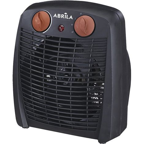 Gambia Termoventilatore Elettrico Nero/Marrone.000W 2 Potenze 3 Funzioni (23,8x19,5x11,7cm)
