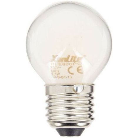 Ampoule LED filament P45 à vis E27, 6,5 W (équivalent 60 W), lumière chaude 2700 K, rendement énergétique A++, dimmable, idéale pour lustres et appliques (1/5)