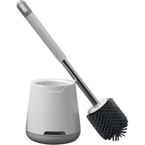 Toilet Brush, Silicone Toilet Brush, Antibacterial, Quick-Drying Silicone Toilet Brush (1/5)