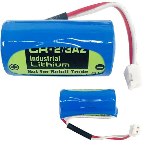 CR17335 Batterie de rechange CR-2/3AZ compatible avec CR-2/3AZ CR17335 CR-2/3AZ pour système d'alarme avec pile White Plug CR-2/3AZ (1/5)