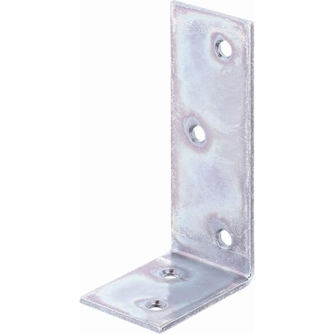 Alberts 847654 Équerre de poutre, côtés inégaux, passivée, 40 x 80 x 30 mm, Set de 20