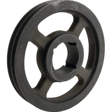 Puleggia per cinghia trapezoidale B o SPB a 2 scanalature, diametro 287 mm, per boccola Taperlock 2517 Kramp 280B2TL (1/2)