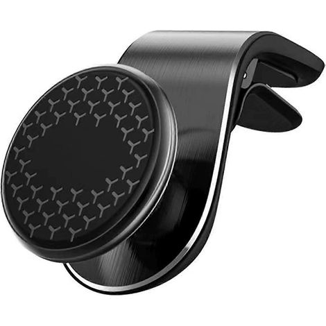 Support magnétique portable pour smartphone, compatible avec les grilles d'aération de voiture.