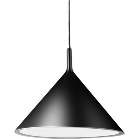 Suspension Barbie S/G Noir Mat, Raccordement E27, Max 60W, Structure En Aluminium Pour Intérieur - Gea Luce (1/3)