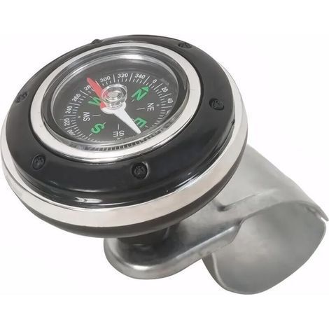 Manopola del volante, pomello del volante con bussola, pomelli del volante, pomello promemoria per trattori, camion, auto (nero) (1/4)