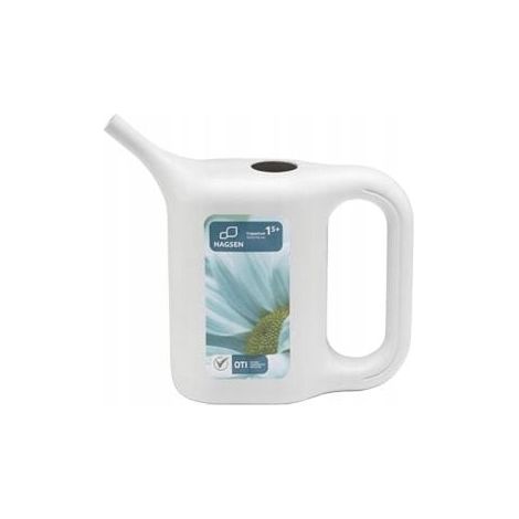 KUNSTSTOFF-GIESSKANNE TRAPEZ 1,5L HELLE ASCHE - MX 2402