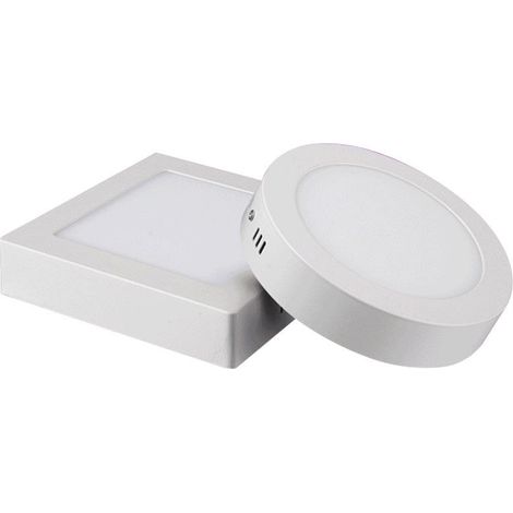 Large tension 6500K lumière blanche froide 6W / 12W led ultra-mince monté en surface plafonnier plafond allée projecteur salon ouverture libre rond plafonnier domestique (1/2)