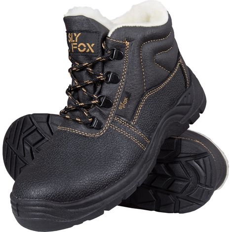 Ogrifox Ox-SLX-TO-SB36, Construction Shoe Unisex-Adulto, Nero-Oro, EU (1/2)
