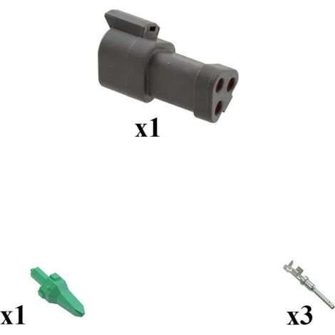 Kit connettore serie DT porta maschio 3 vie P006