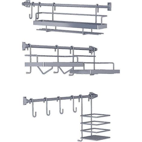 Étagère de rangement pour ustensiles de cuisine, porte-épices multifonctionnel, accessoires de cuisine (1/5)