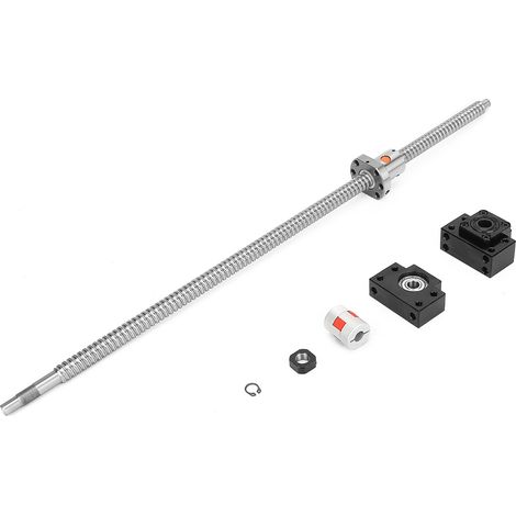 Tournevis à billes SFU1605 de 600 mm avec supports d'extrémité BK12 BF12 et accouplement 6,35 x 10 mm (1/5)