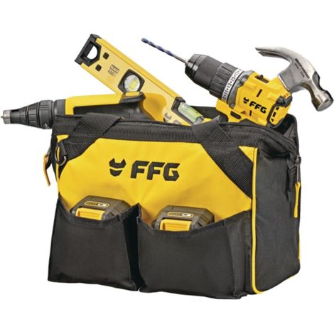Ff group 32x20x23cm 12l borsa portautensili con mantella superiore di chiusura (1/5)