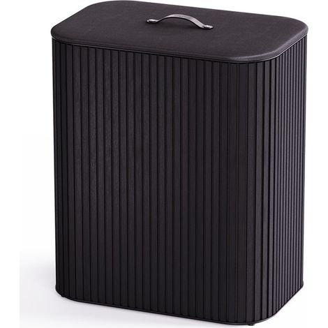 Cesto para la ropa 3 compartimentos 90 l bambú Tota Lux Joseph Joseph bolsas de algodón (1/5)