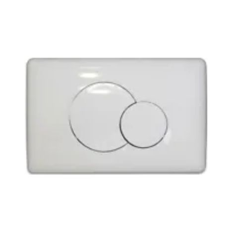 Placca di scarico doppio tasto bianca 5102810 Faismilani