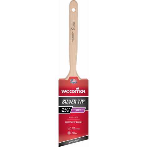 Wooster Silver Tip - Angle Sash - Wall and Trim Paint Brush - 2.5 Inch