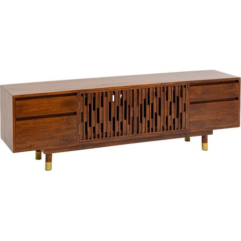 Meuble TV en bois de manguier Xabi (1/5)