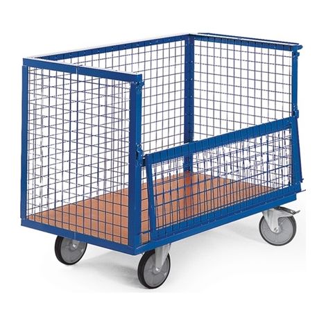 Bako Logistiksysteme Drahtkastenwagen vergittert R600 halb geklappt 1050x700mm TPE (1/2)