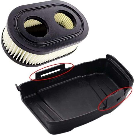 Luftfilterabdeckung mit Luftfilter für Briggs & Stratton Rasenmäher 650EXI, 675EXI und 675IS. Ersetzt die Teilenummern 594575 und 798452-Crezuo.