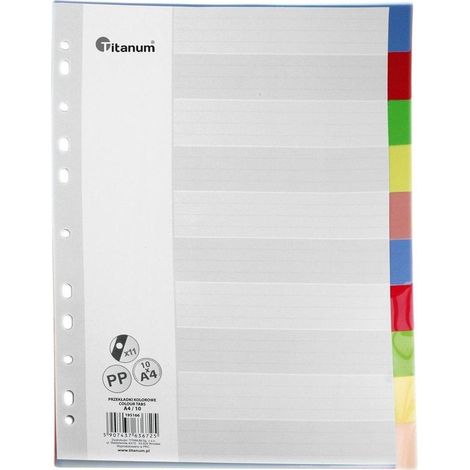 A4-Register, 10 Farben