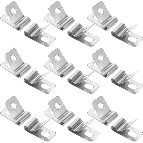 Edelstahl Zaunklemmen 100 Stück 4mm für Maschendrahtzaun und
