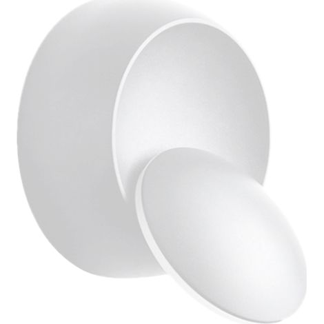 Aplique de pared LED giratorio de 360° con forma de media luna, lámpara de mesilla moderna y creativa para sala de estar, dormitorio, pasillo o recibidor.