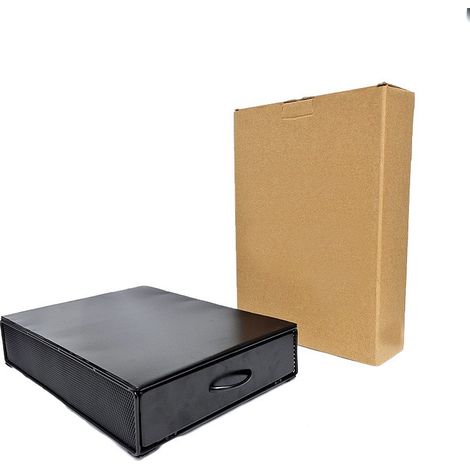 Boîte de rangement pour capsules de café Vertuoline, 40 pièces, en fer, avec poignée noire, compatible Nespresso Vertuoline (capacité de 40 capsules), poignée noire (1/5)