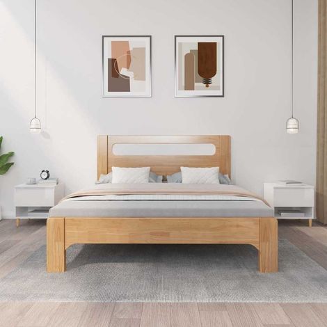 vidaXL Bedside Tables 2 pcs High Gloss White 50x46x50 cm Engineered Wood (1/5)