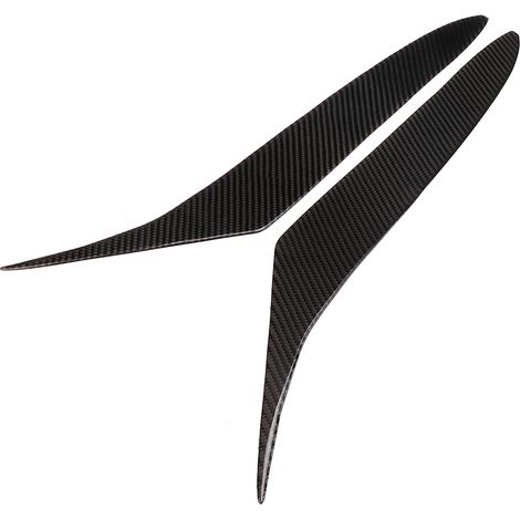 Autocollants de garniture de paupières de lampe avant en Fiber de carbone, sourcils de phare, adaptés à Mazda RX8 coupé 2004 – 2008. (1/5)