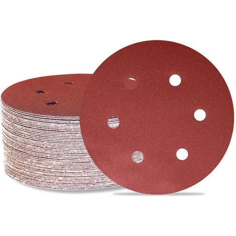 Schleifscheiben 150mm Klett 120 Körnung 6 Löcher 50 120 Körnung (1/5)