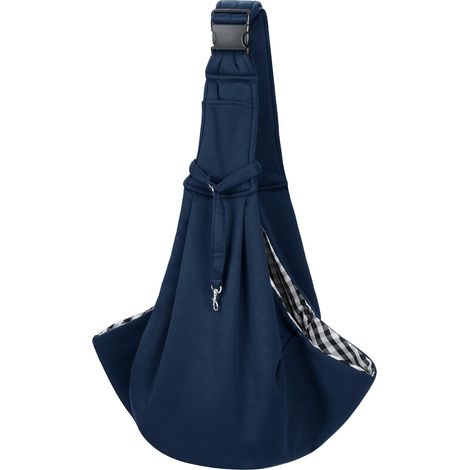 1 Sac de transport pour chien et chat, bandoulière réglable 40cm, boucle de sécurité, capacité 7,5kg, pour voyage et extérieur (1/5)