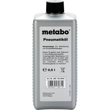 METABO Öl für DL Werkzeuge 0,5L (1/4)