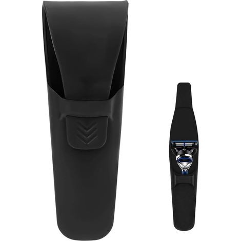 Étui de Voyage en Silicone,1 Pièce,Étui Imperméable et Sûr pour Rasoir Manuel,Porte Rasoir,Protection et Housse de Rasoir,pour le Rangement et les Voyages