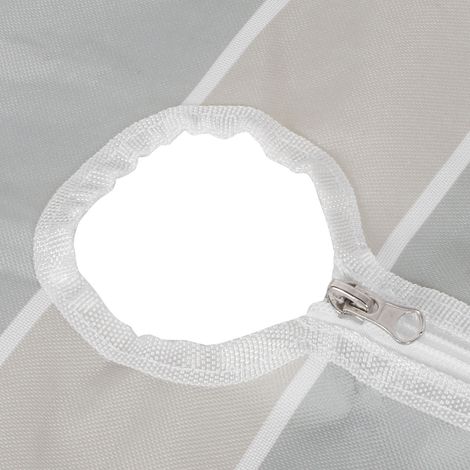 Nappe ronde imperméable 150x150cm avec trou pour parasol et fermeture éclair pour la décoration de table de jardin (1/5)