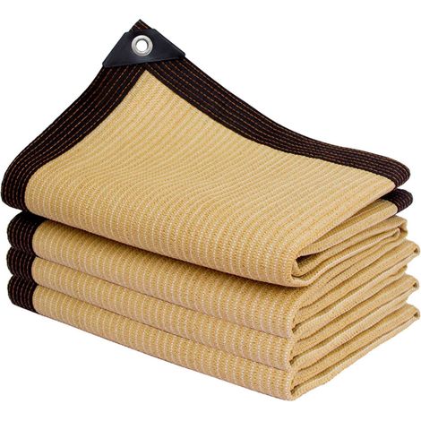 Voile d'ombrage rectangulaire, store extérieur léger pour piscine/garage, toile de protection solaire, beige, 2x3 mètres (1/5)