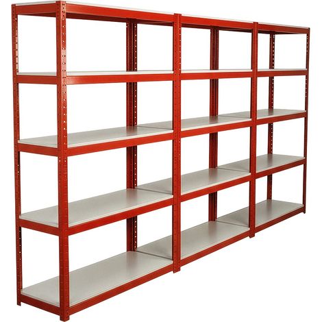 Sealey AP6500COMBO1 Racking Unit with 5 Shelves 500kg Capacity Per Level - Set of 3
