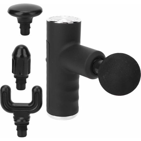 Pistolet de massage musculaire pour tissus profonds avec tête de massage et câble de chargement USB pour les muscles du cou, du dos et des épaules. Massage en profondeur des muscles du cou, du dos et (1/5)