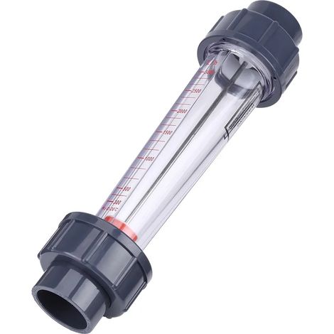 Memkey – Débitmètre en plastique DN25 300-3000 L/H – Précision 4% – Résistant aux acides – Outil de mesure pour liquides chimiques - 300-3000L