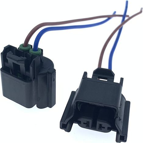 Connecteur d'ampoule H11, connecteur d'ampoule H8, faisceau de câblage avec boîtier étanche, connecteur universel pour feux antibrouillard automobiles, réparation et modification. (1/4)