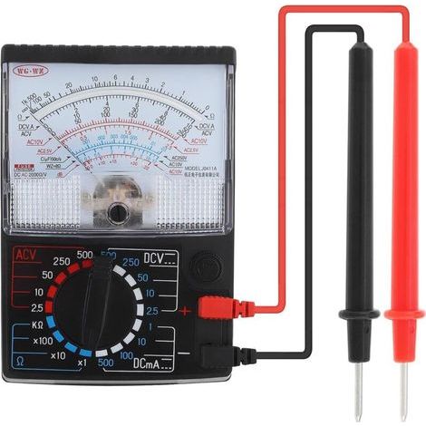 Multimètre analogique classique avec cadran, testeur électrique CA/CC pour câbles et circuits (1/4)