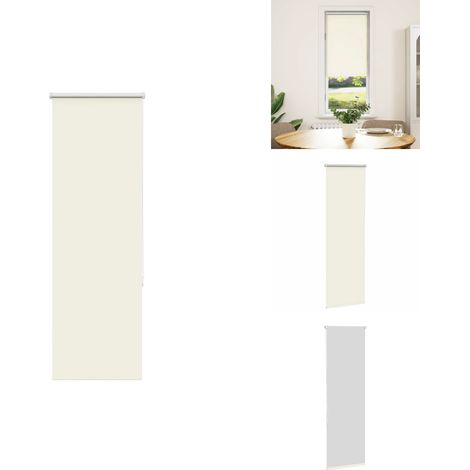 Store enrouleur occultant blanc cassé 45x175cm largeur du tissu - Store Enrouleur - Stores Enrouleurs - Store De Jour Et De Nuit - Store Occultant (1/5)
