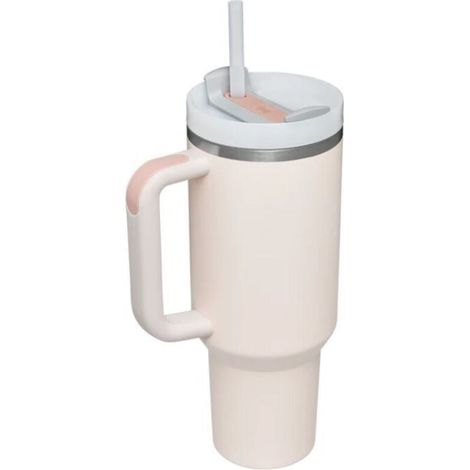 Gobelet isotherme en acier inoxydable de qualité supérieure de 40 oz - avec poignée, paille et couvercle (1/5)